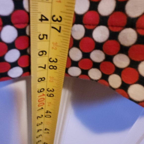 Lands' End midi fitted dress size 16 red and white polka dot - Picture 7 of 14
